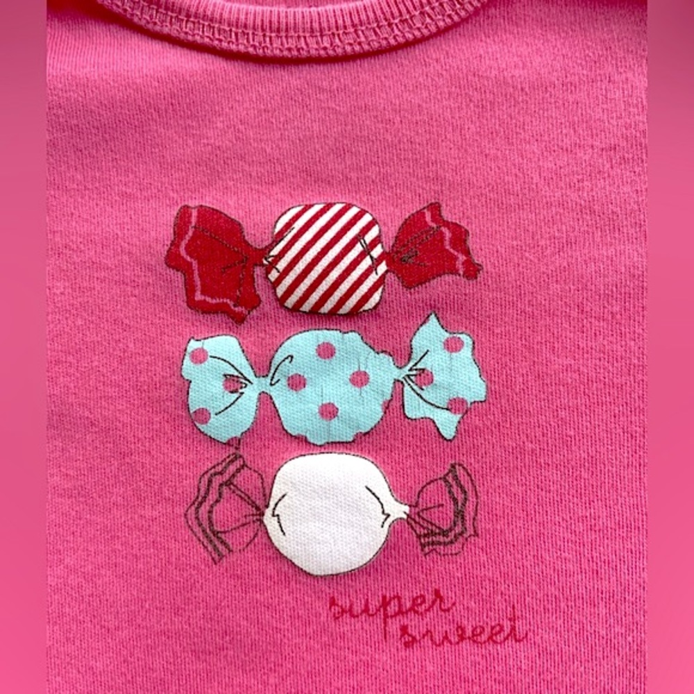 10/$20💥Candy Bonbon 'Super Sweet' Bodysuit, Long Sleeve, Gum Pink, Joe Fresh